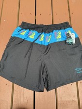 NOS Vintage 90s Umbro Sand Soccer Shorts Mens XL Made in USA Nylon Colorblock