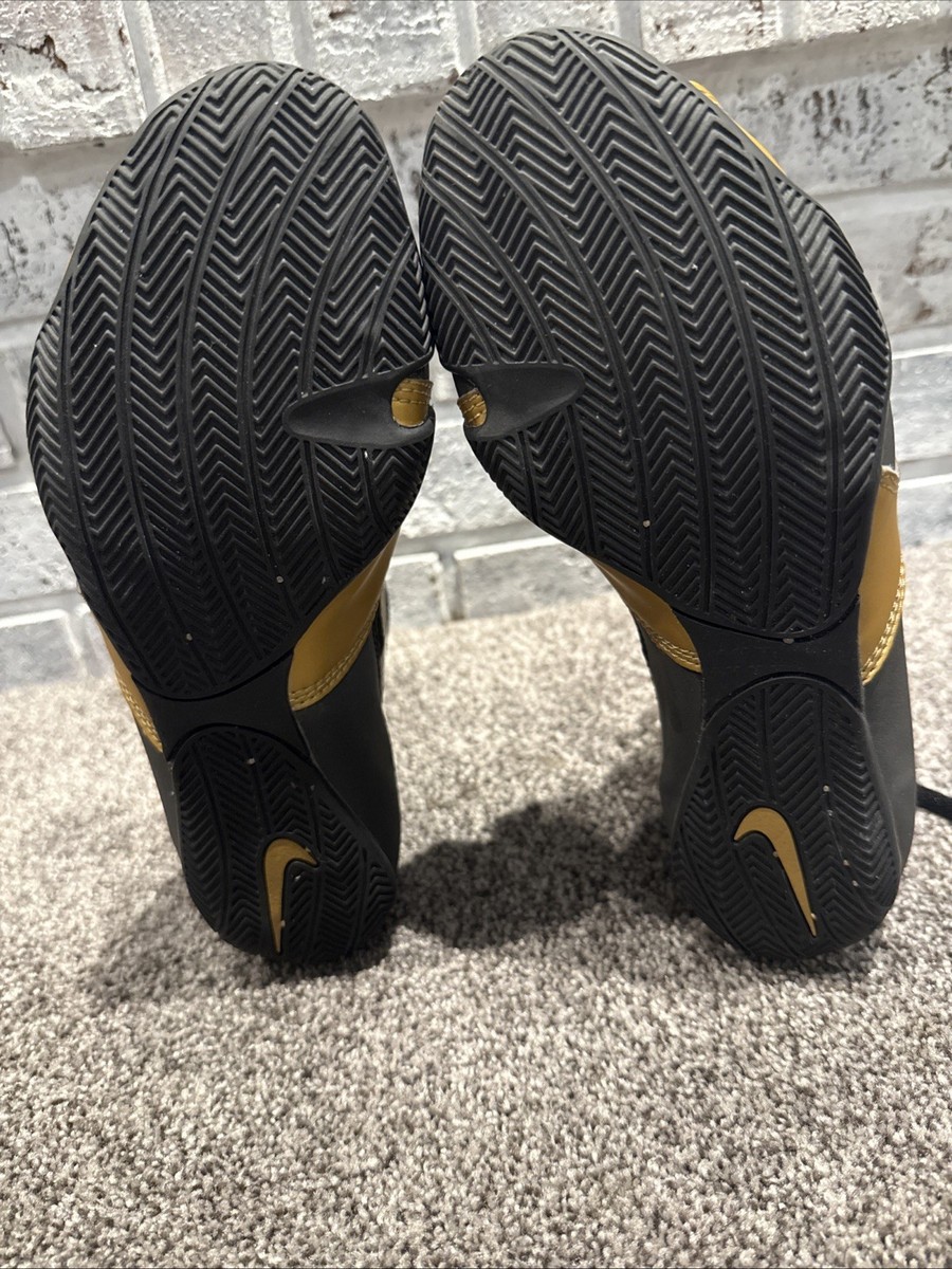 Nike Hyperko 1 Black & Gold Boxing Boots Canelo Mayweather Size