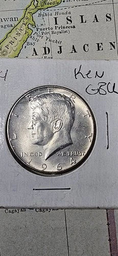 Silver 1964 Kennedy 50c UnCirculated Mint State