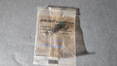 NOS Dialight Dialco Range Indicator Light Green 6V 20MA 249-7969 Vintage Bulb