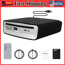 Portable Car CD Player with AUX Remote USB Plug for Laptop, TV, Android