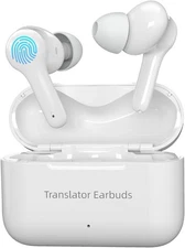 ANFIER Translation Earbuds M6 for Travel Business (White), White