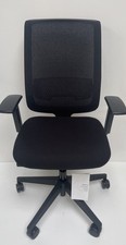 Steelcase Reply Operator Chair, Adjustable, Lumbar Support, Armrests, Black Mesh