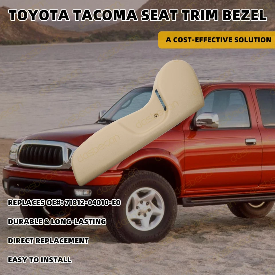 Front Driver Side Tan / Beige Seat Trim Bezel LH For Toyota Tacoma 2001-2004 - Изображение 2 из 4