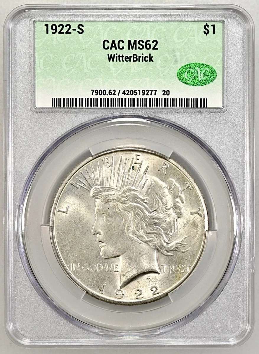 1922年 ピースシルバードル 1ドルコイン ANACS MS-62 トーンベターコイン (28) 1922年