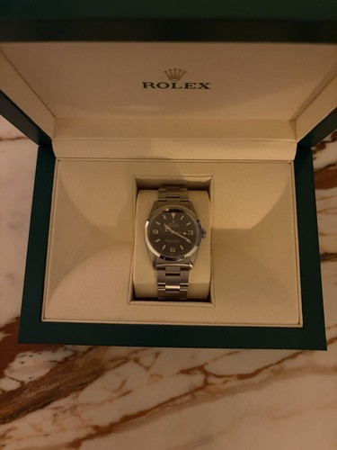 Rolex Explorer 14270 Silver Oyster Bracelet with Silver Bezel