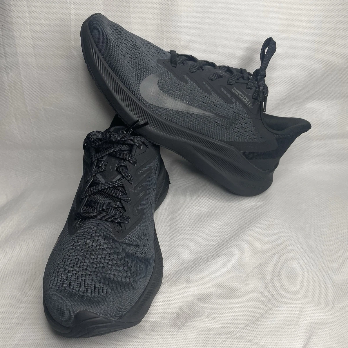 (R5) Nike Air Zoom Winflo 7 Black Anthracite - CJ0291-001, men\'s size 12.5 Size 9.5 - Nike Air Zoom Winflo 7 Black Anthracite - CJ0291  main image 3