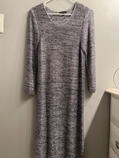 NEW NWOT MARINA women's sweater dress size L sequins long sleeves party