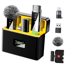 Wireless Lavalier Microphone for iPhone 16 15 14, Android, PC, USB C Mini