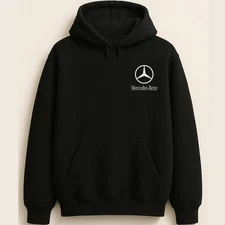 Mercedes-Benz Classic Star Emblem Automotive Style Unisex Hoodie