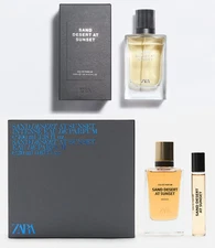 ZARA Sand Desert at Sunset EDP Original 100ml + Intense 100ml + Travel Size 20ml