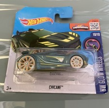 Hot Wheels Chicane 2016 HW Glow Wheels 10/10 Green 55/250 DHP80 Short Card