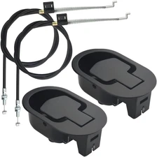 2 Sets Metal Recliner Handle with 38Inch Cable Sofa Replacement Parts Recliner L