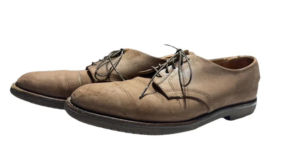 Brooks Brothers Vibram Gumlite Brown Suede Oxford Dress Shoes Men’s 13 - Image 2 of 4