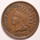 1905 Indian Head Penny Cent Extremely Fine (XF)