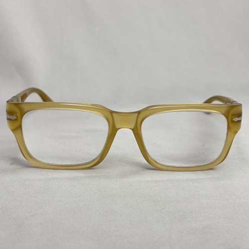Persol Eyeglasses 3315-V 204 Miele 55-19 145 Yellow Square Frames Only Readers
