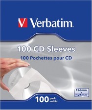 CD/DVD Paper Sleeves-with Clear Window 100pk