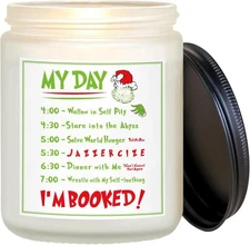 GRINCH Funny Christmas Candle, Christmas Scented Candle Gifts,Green Monster