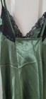 VTG NWOT FREDERICK'S OF HOLLYWOOD Nightie Chemise Slip Green Satin Medium — photo 3