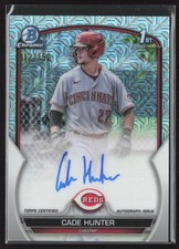 Cade Hunter 2023 Bowman Chrome #CPA-CH HTA Choice Mojo Auto #/150