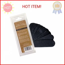 Cuccio Naturale 50-Count Black 80-Grit Pedicure File Refills – Coarse, Water-Res