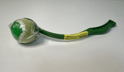 Vibrant Plastic Ball Launcher Dog Toy Chew Green   Interactive Training NEW