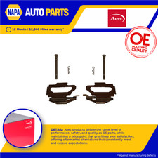 Brake Pad Fitting Kit fits FIAT SCUDO 220 2.0D Front 99 to 06 Apec Quality New