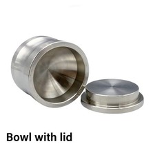 Taza mezcladora de polvo de harina de hueso dental de acero inoxidable grande con tapa herramienta de implante