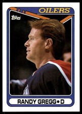 1990-91 Topps #275 Randy Gregg Edmonton Oilers Hockey Card