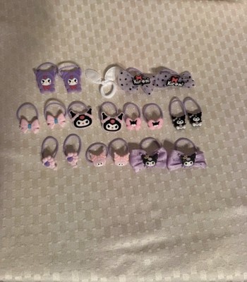 18 Sanrio Kuromi and Friends Purple and Pink Hair Accessories Set New In Package