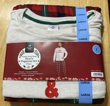 Member's Mark Men's Holiday Family Sleep Long Sleeve Pant Pajama Set Size L