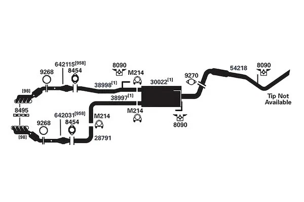 For Nissan Armada 07-15 Exhaust Muffler and Pipe Assembly AP Exhaust Aluminized - Image 4 of 4