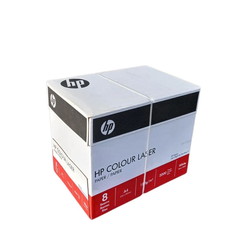 Druckerpapier A4 HP Colour Laser 120g/m2 2000 Blatt Papier weiß für Laserdrucker
