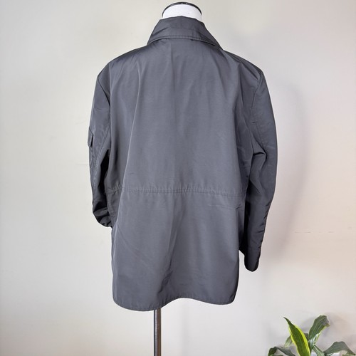 Simply Vera Wang Sz LARGE Black Jacket Button Front Pockets 3/4 Sleeves Light - Picture 4 of 5