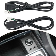 2pcs Car USB Cable Adapter 4Pin  6Pin 75CM Accessories Connector Part