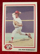 Ron Robinson 1986 Texas Gold Cincinnati Reds #33 (Not Topps / Kahns)