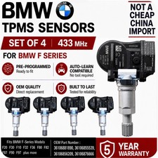 4x Bmw Tpms Tyre Pressure Sensor F20 F21 F22 F23 F45 F46 F30 F31 F34 F32 F33 F36