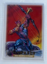 2024 Marvel Masterpieces ‘92 Platinum 🔥 Clear Cut #34 - Hawkeye 🔥