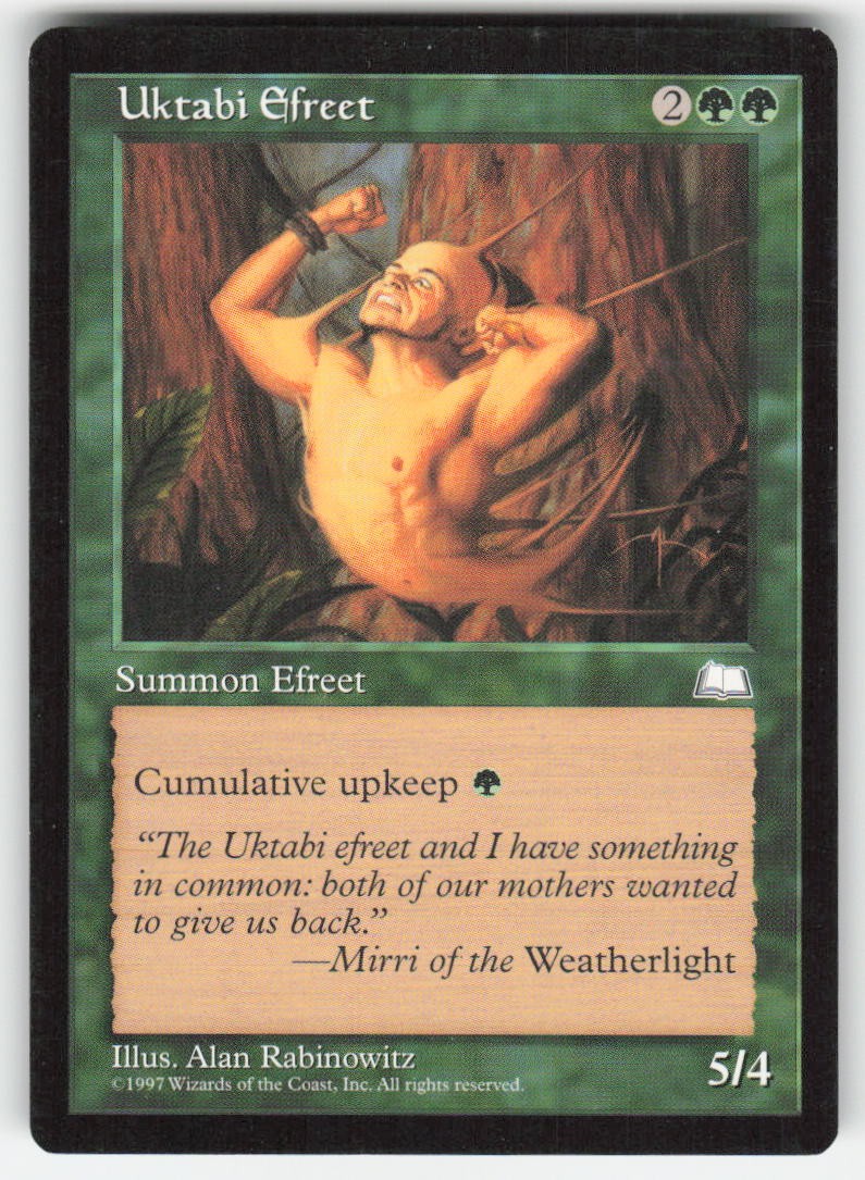 1997 Uktabi Efreet Weatherlight MTG