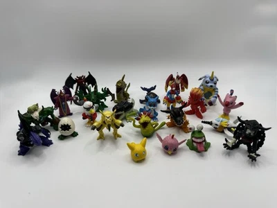 Konvolut 24 Vintage Digimon PVC Bandai Figuren 1997-2000 Digital Monsters Toys - Bild 1 von 4