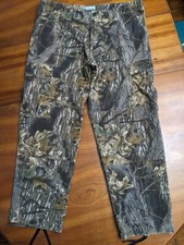 Columbia Pants Mens 40 Camo Mossy Oak Break Up Utility Cargo Hunting Adjustable