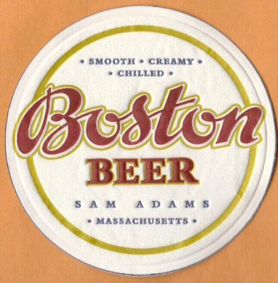 Boston Beer Sam Adams Beer Coaster  Boston MA