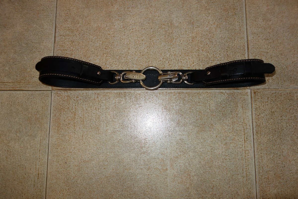 Dsquared² Runway SIGNATURE Leather Belt Cintura M Made In Italy