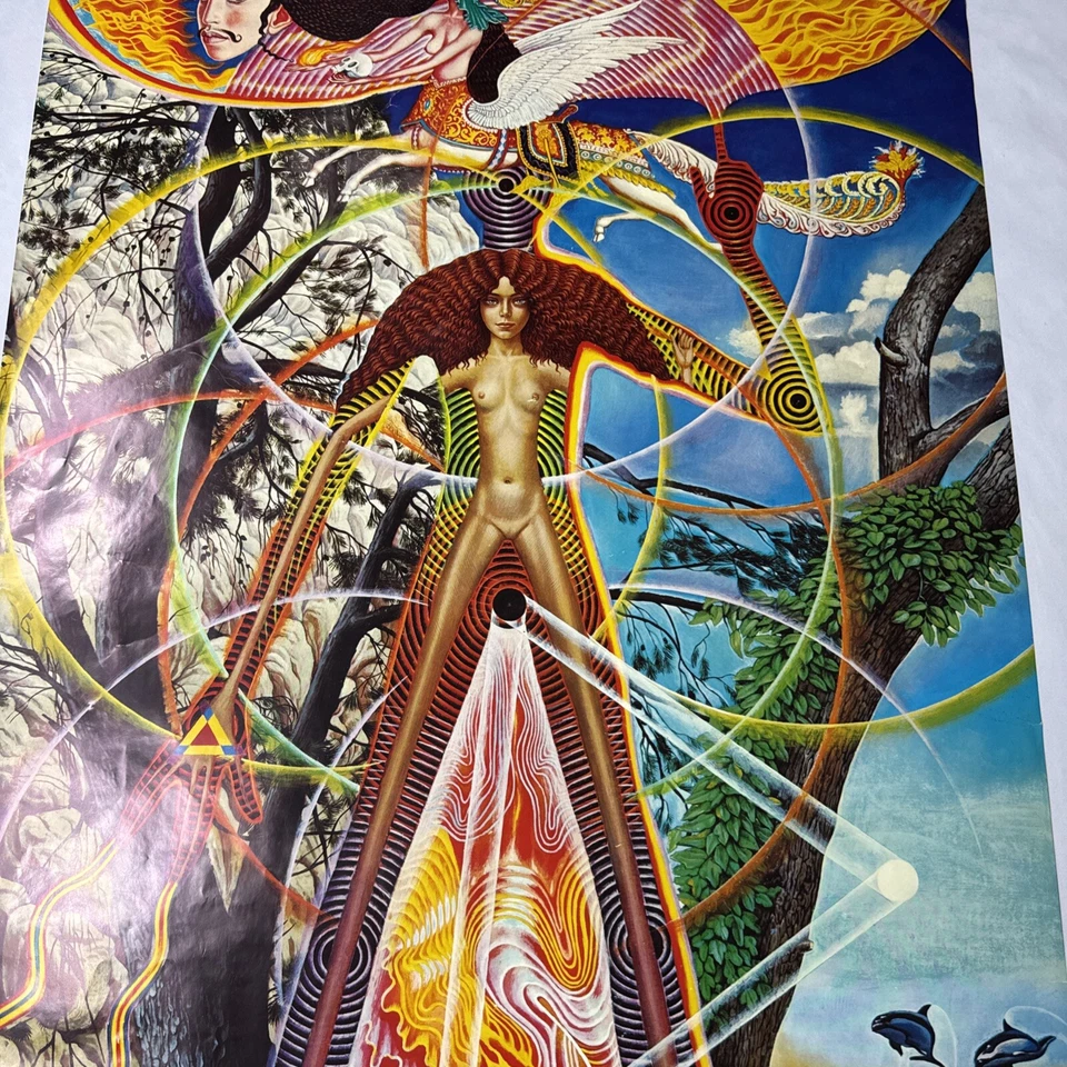 Pôster Abdul Mati Klarwein - 1974 - Astral Body Awake - Wizard & Genius - Imagem 3 de 4