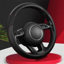 Car Steering Wheel Cover Pu Leather Breathable Anti-Slip Accessories For BMW
