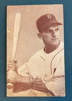1947-1966 Exhibit's Johnny Groth Exhibit Card