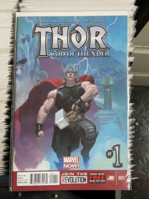 Thor God of Thunder #1 (2013)  1st OLD KING THOR, Necroworld  love and thunder 