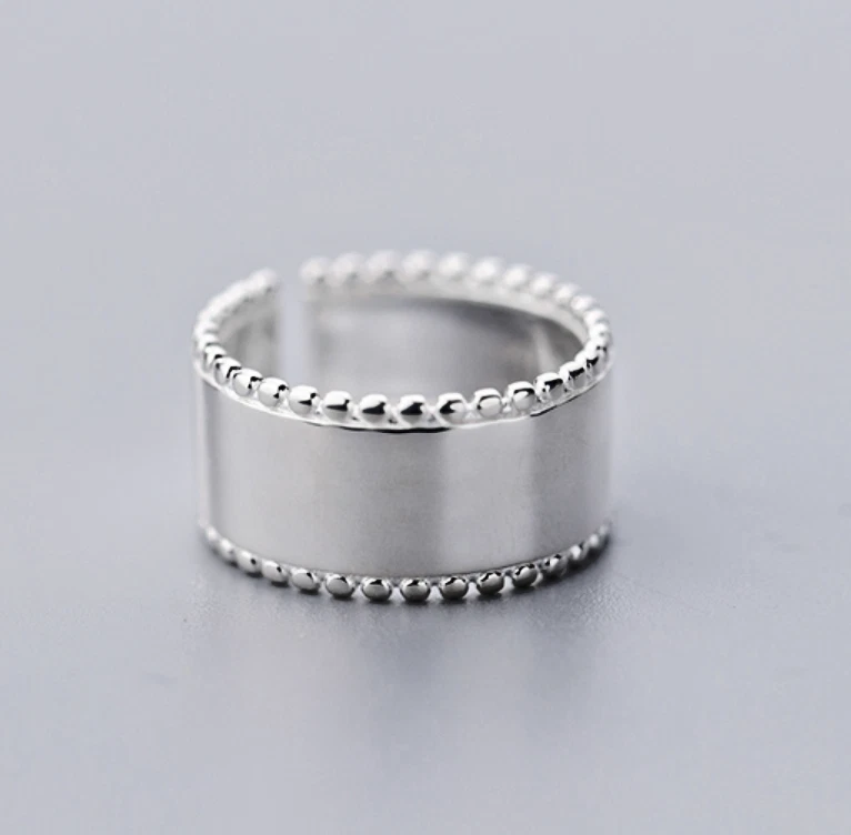 Large silver 2024 rings ladies