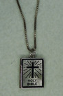 Holy Bible Locket on 24" box chain sterling silver — photo 1