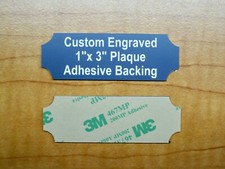 Custom Engraved 1x3 Gray Tag Sign Plate Plaque / Pet Urn Memorial Trophy Deer